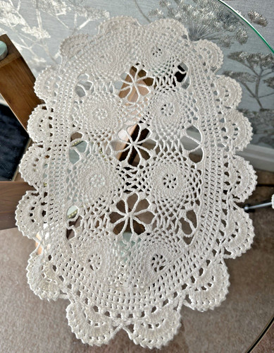Vintage white cotton hand - ,