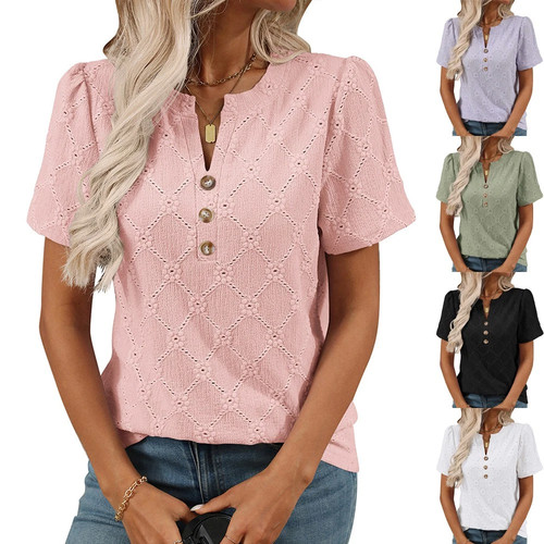 Ladies casual tops short - tops,