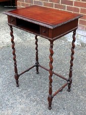 Victorian antique solid mahogany library reading table lecturn students desk