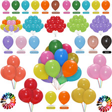 100 Plain Latex Helium BALLOONS BALLONS helium BALOONS Birthday Wedding Baloons