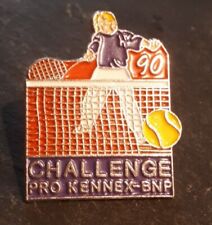 TENNIS Vintage Enamel Pin Badge CHALLENGE PRO KENNEX BNP Tournament 1990 VGC