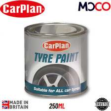 Carplan Tyre Paint Black Rubber Surfaces Suitable For All Car Types 250ml