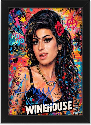 Amy winehouse signed poster - amy,