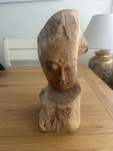 Carved wooden rustic - carved, buddha