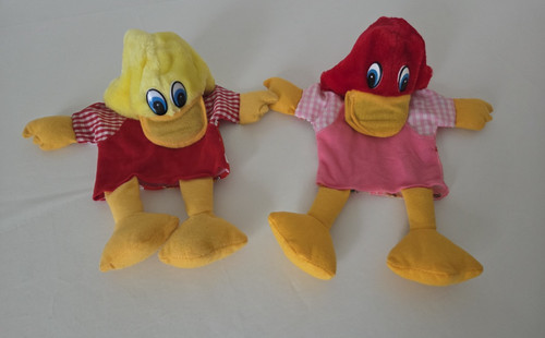 Vintage duck hand - hand, set