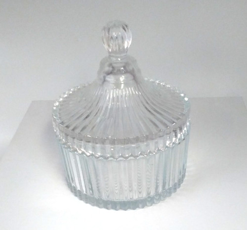 Glass sweetie jar with - sweetie,