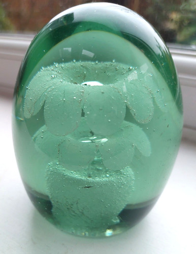 Victorian green glass - , dump