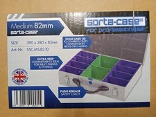 Metal Storage Screw Fixing Organiser Tool Compartment Box Storage Case Black