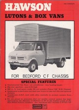 Bedford CF Hawson Garner Luton & Box Van 1976-77 UK Market Single Sheet Brochure