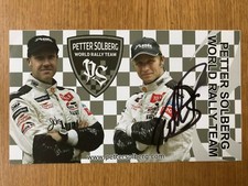 PETTER SOLBERG SIGNED SOLBERG WORLD RALLY TEAM WRC OFFICIAL PHOTOCARD
