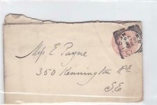 great britain 1900 queen victoria stamps letter and  cover  ref r14673