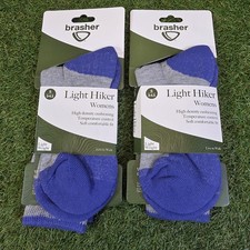 2 x Pairs Brasher Womens Light Hiker Socks Hiking and Walking Size Small 3-4.5