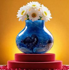 CAITHNESS VASE Cerulean Blue