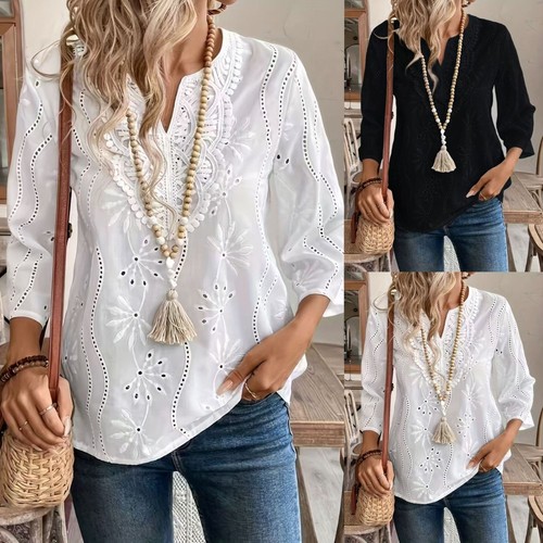 Ladies neck casual - casual, tops