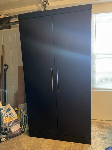 Brown armoir wardrobe - brown, with