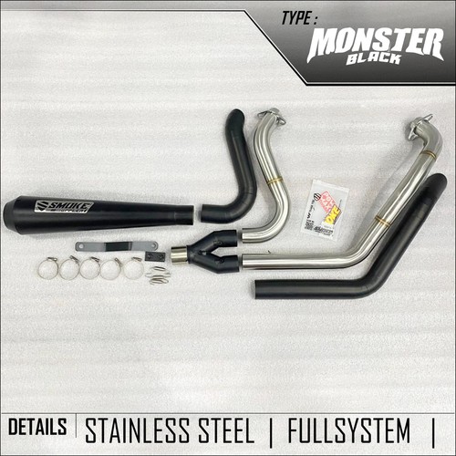 Into exhaust black harley - exhaust,