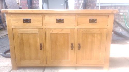 Solid oak sideboard - oak,