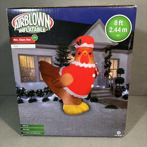 Gemmy giant 8ft mrs claus - 8ft, hen