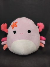Cailey the Pink Crab Squishmallow – 7.5” Plush – Very Good Condition