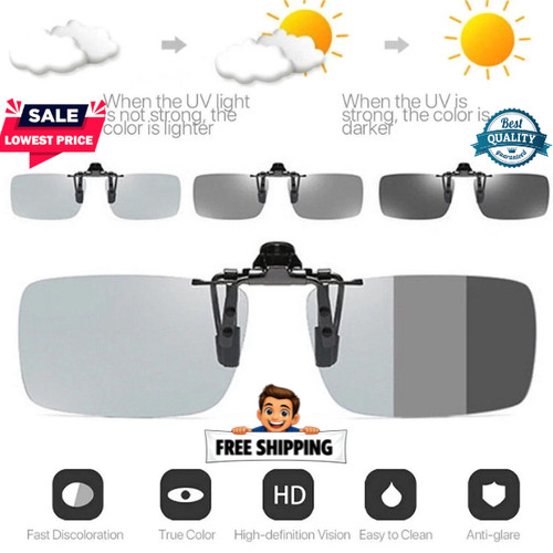Photochromic polarised clip - photochromic,