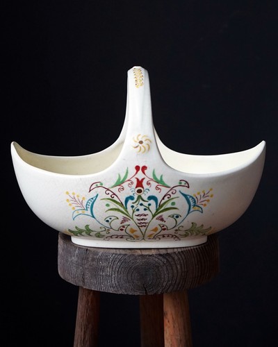 Vintage hand painted ceramic - painted,