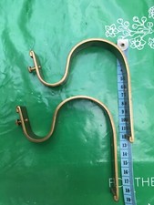 2 Laura Ashley Brass effect Curtain 30mm Pole Brackets, Ex Display or New, VGC