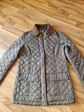 Musto womens quilted riding coat in green size 10