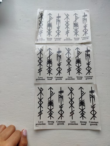 Viking rune temporary - viking,