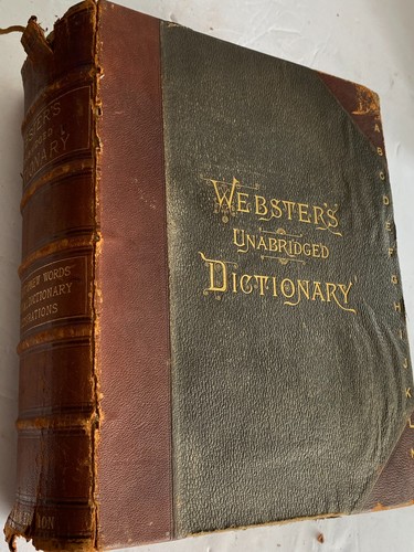 Antique 1885 webster - antique, webster’s