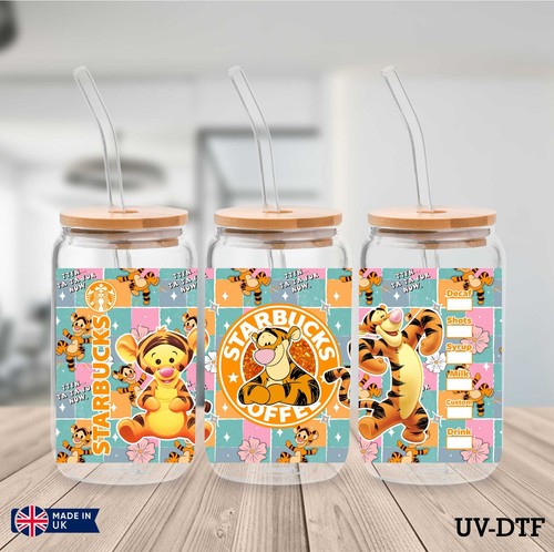 Tigger dtf sticker - uv,