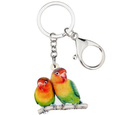 Love birds keychain - birds,