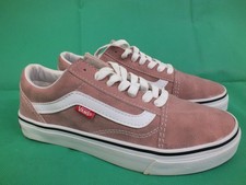Vans Off the Wall  Pink & White  Leather Trainer Size 5 (Hea]