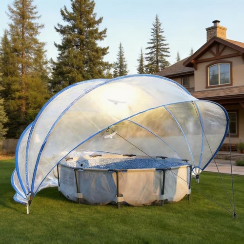 Retractable pool cover 18ft - retractable, cover,