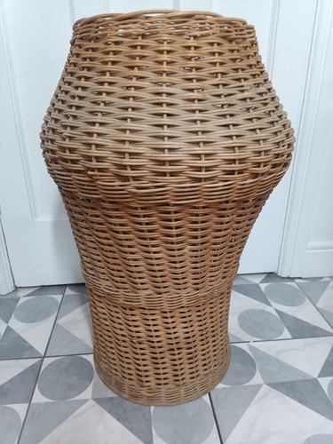 Large wicker basket planter - basket,