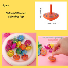 Colorful Wooden Spinning Top