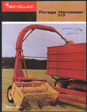 1967 New Holland "717" Tractor Forage Harvester Brochure Leaflet