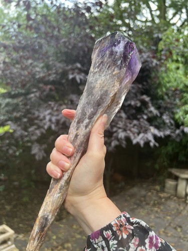 Amethyst wand root - wand, long