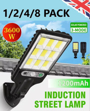 6000W LED Solar Street Wall Light PIR Motion Sensor Security Outdoor Garden Lamp