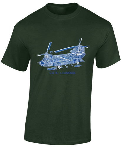 Chinook mens shirt raf - ch-47,
