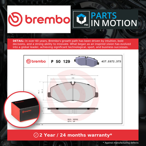 Brake pads set fits - set, mercedes