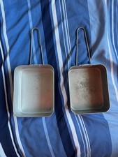 Genuine Surplus British Army Issue Mess Tins Metal Ration Cooking Set - Camping