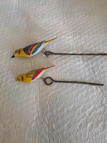 Vintage hand painted wooden - hand,