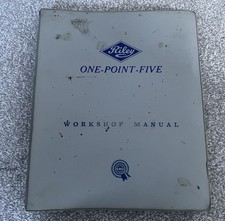 Riley One Point Five Service Manual