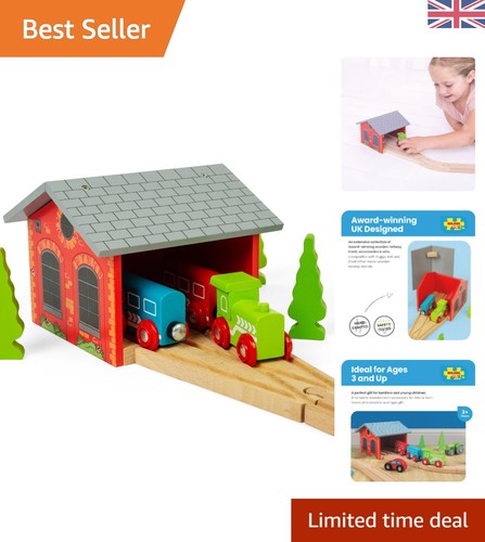 Double engine wooden train - double,