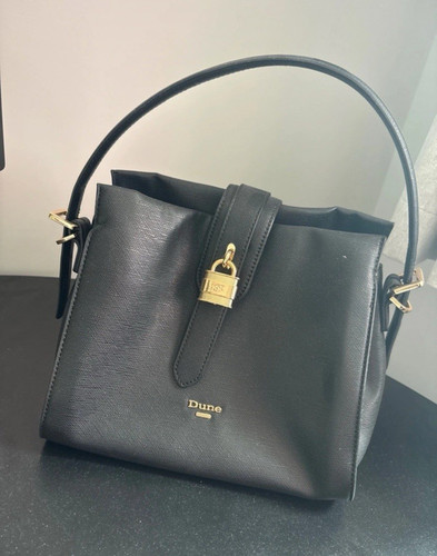 Dune black faux - faux, leather