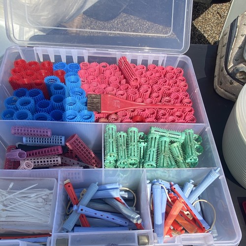 Multicoloured plastic perm - plastic,