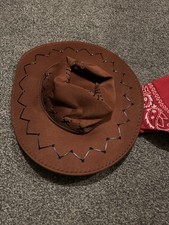 Women Men Hat Cowgirl Cowboy Wild West Hats Western Headwear Wide Brim Cap UK