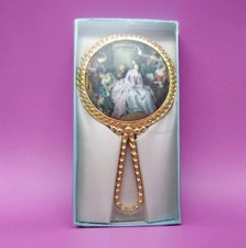 Vintage Beautuful Hand Held Small Mirror In original box. lovely condition