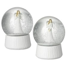White Angel Snowglobe 10x12cm - 2 Assorted 1 Sent