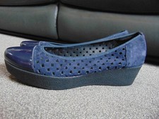 Ladies John Lewis Blue Suede &